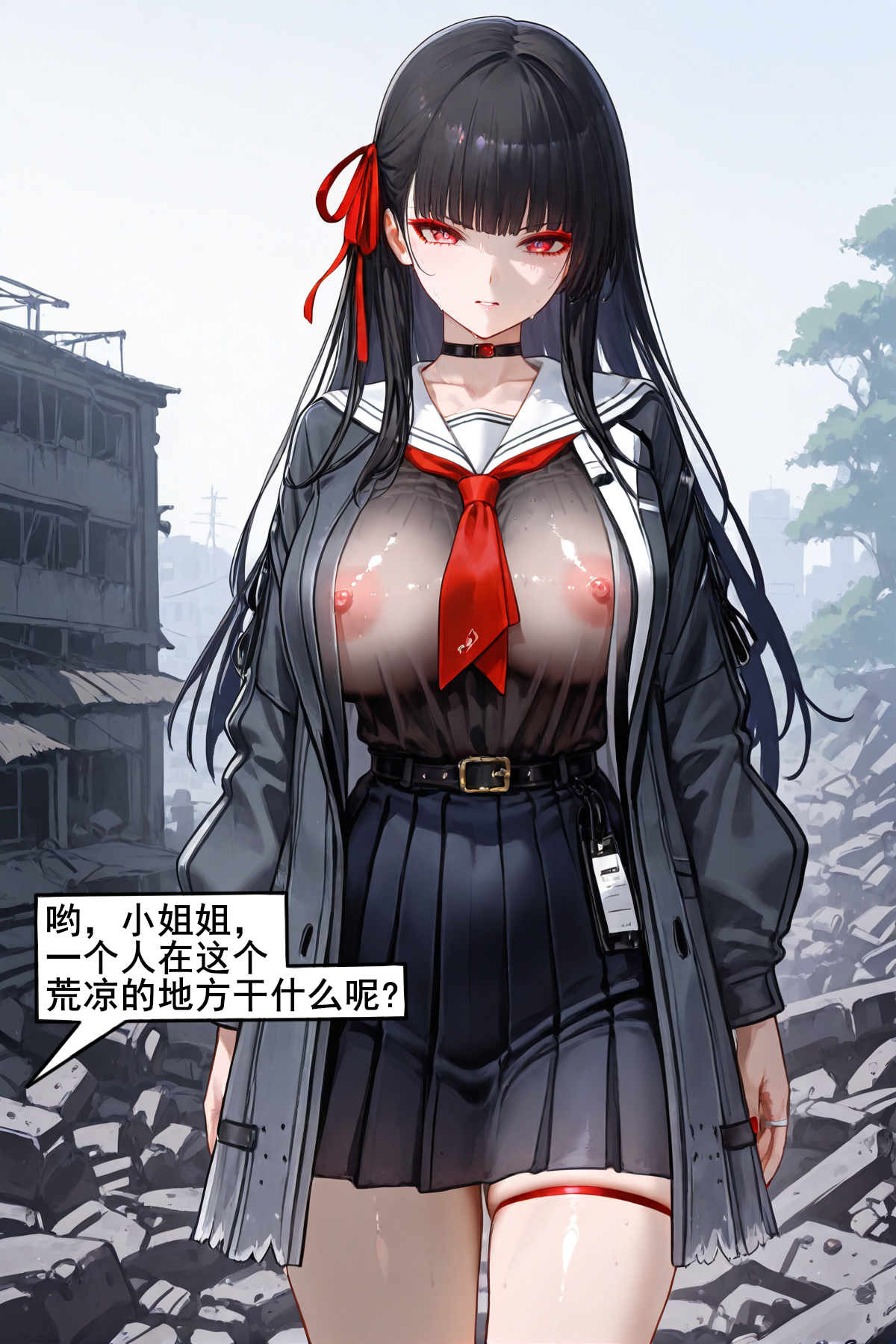 AI/中文咕哒guda母猪仙子大卡+千咲野外不幸被人漫画图集 预览图