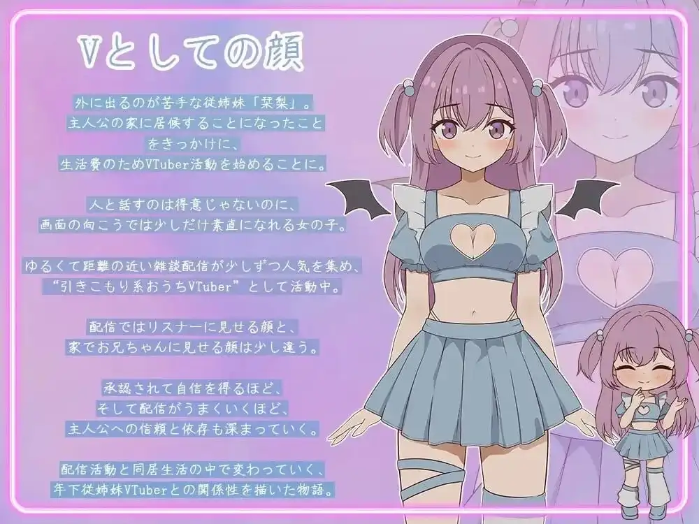 突然同居的表妹似乎要当VTuber.只有我知道的秘密素颜1.0.6 PC端 AI汉化版 预览图