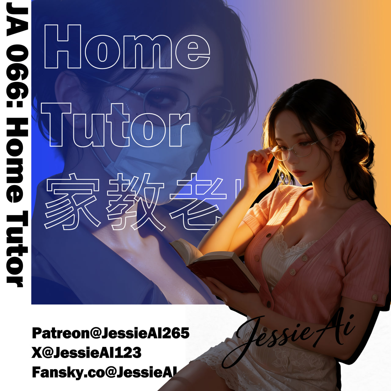 AI/中文 JessieAI265的家教 漫画图集 预览图