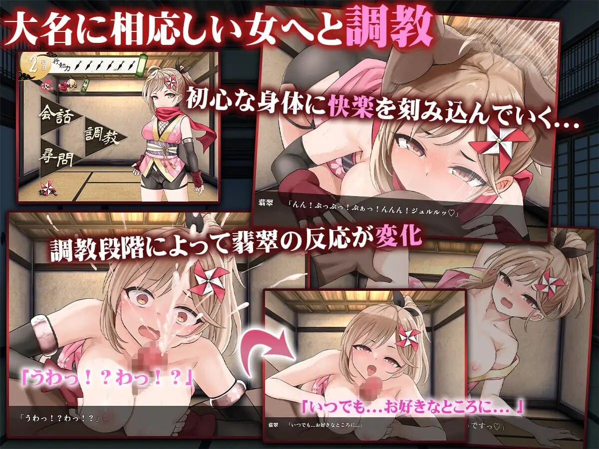 蜜壶之笼～被困于的女忍者的献上记录 PC端 汉化版 预览图