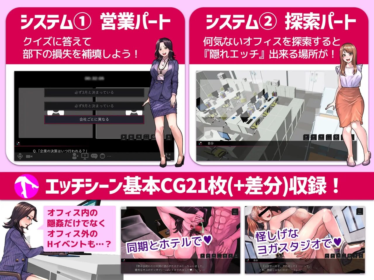 职场骚扰模拟器 セクニケ-sexual communication-AI汉化 PC端 AI汉化更新版 预览图