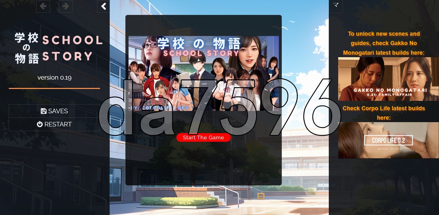 学校の物语 Gakko No Monogatari V0.19 浏览器转中文 PC端 汉化版 预览图