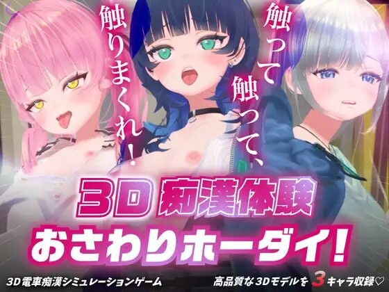 D痴汉体验 无限触摸！～ 摸摸摸，摸到爽 3D痴◯体験 おさわりホーダイ！〜 触って触って、触りまくれ v1.0.1 PC端 日文原版 预览图