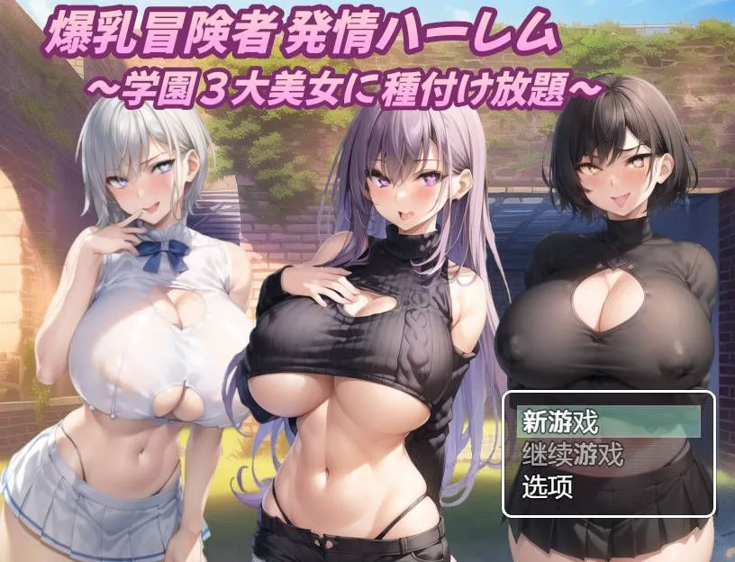 角色造型冒险家的银荡后宫 学园三大美女随意交配角色造型 冒険者発情ハーレム～学園3大美女に種付け放題～Ver1.03 AI汉化内嵌版 百 双端 AI汉化版 预览图