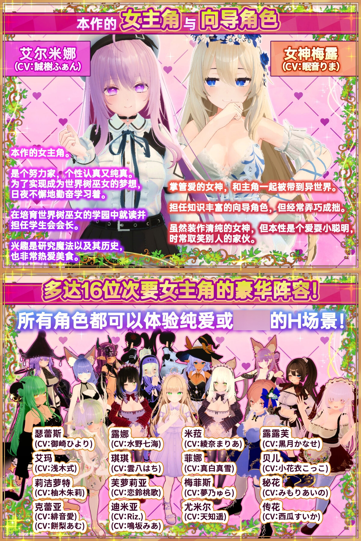 异世界树的巫女 異世界樹の巫女～魔法のチカラでおさわりHやりたい放題～+ V1.6 6.35 PC端 官中版 预览图