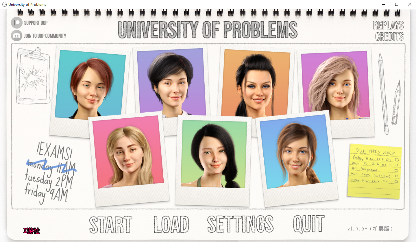 问题大学 学院情缘 University of Problems v1.7.5 Extended 双端 汉化版 预览图