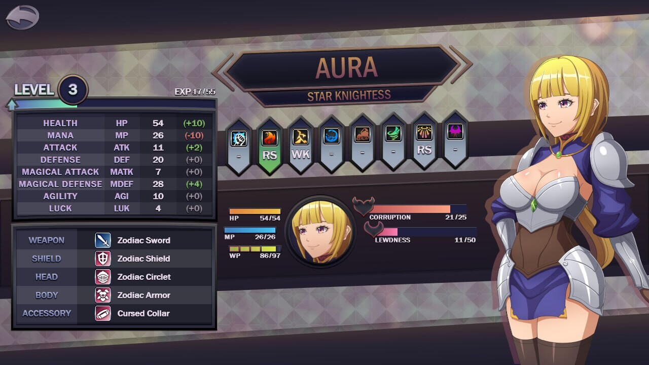 星辰女骑士奥拉 Star Knightess Aura v1.2.1 安卓端 汉化版高清版 预览图