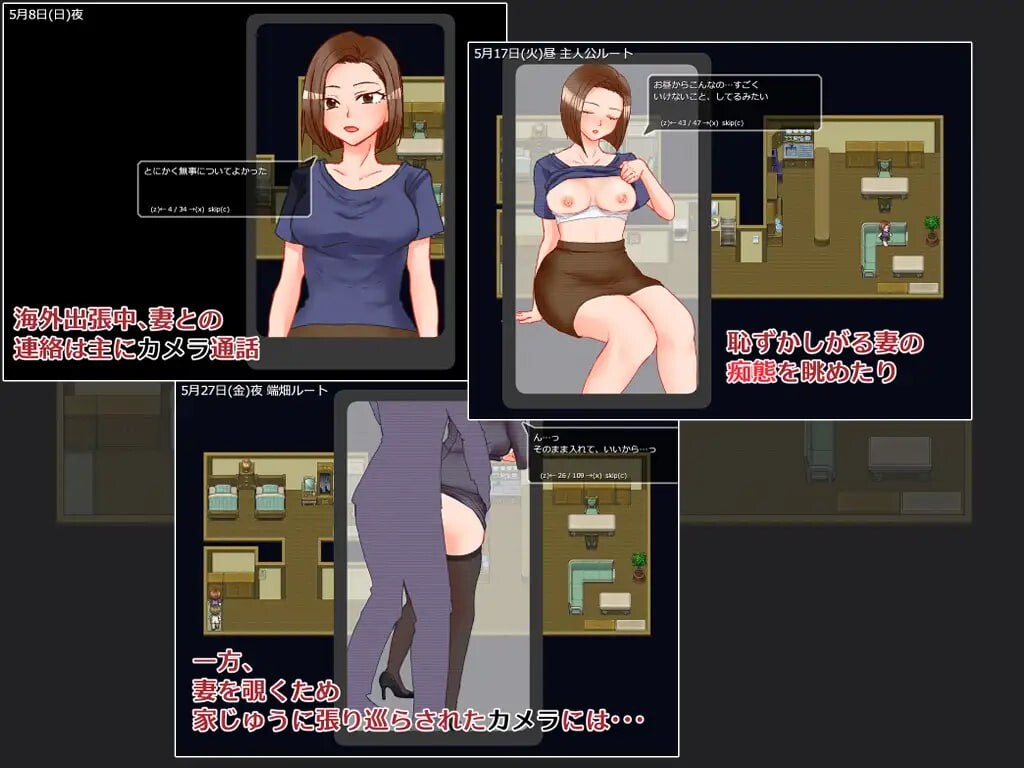 出差 在家 妻子 相机 出張 自宅 妻 カメラ PC端 AI汉化更新版 预览图