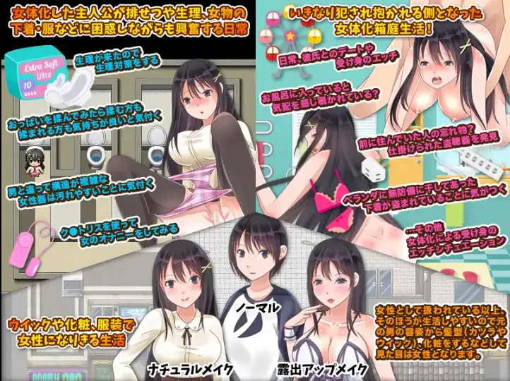 新汉化[日式RPG] 醒来后我变成女孩子了 — 我的女人生活 V1.0 内嵌AI汉化版 双端 预览图