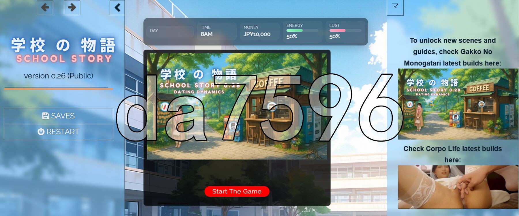 学校の物语 Gakko No Monogatari V0.26 浏览器转中文 PC端 汉化版 预览图