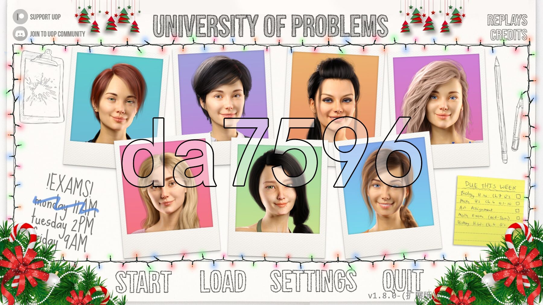 问题大学 学院情缘 University of Problems v1.8.0 Extended PC端 汉化版 预览图