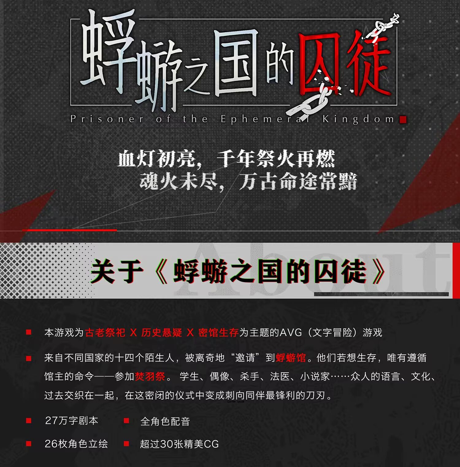 蜉蝣之国的囚徒 Prisoner of The Ephemeral Kingdom 官方中文版 PC端 官中更新版 预览图