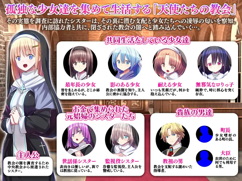 新作[探索RPG/奴仆] 天使教堂 天使たちの教会 PC端 AI汉化更新版 预览图
