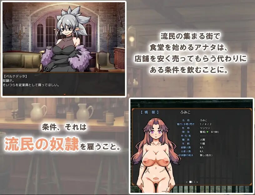 与流民少女共谱的食堂繁荣记 流民娘と始める食堂繁盛記 v1.0.0 PC端 汉化版 预览图