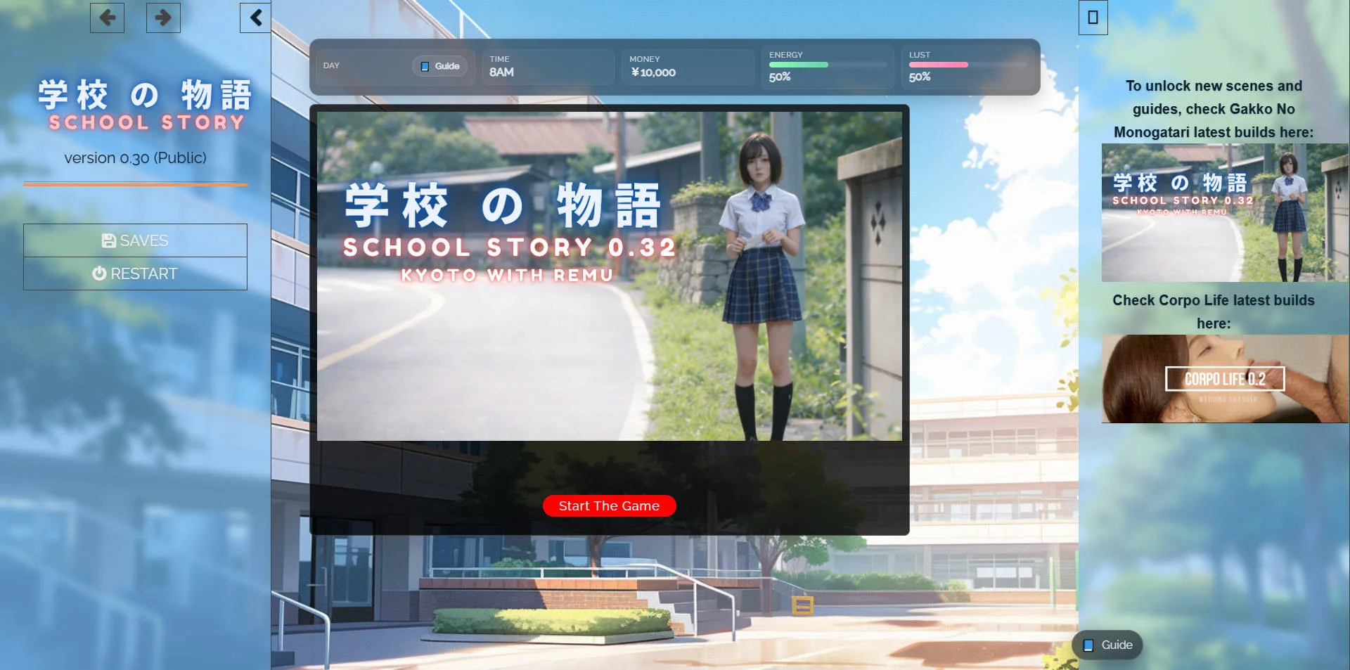 学校の物语 Gakko No Monogatari V0.30 浏览器汉化版 PC端 预览图