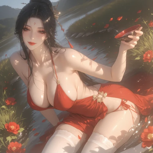 AI绘画美人传说 西施浣纱 动漫视频 预览图