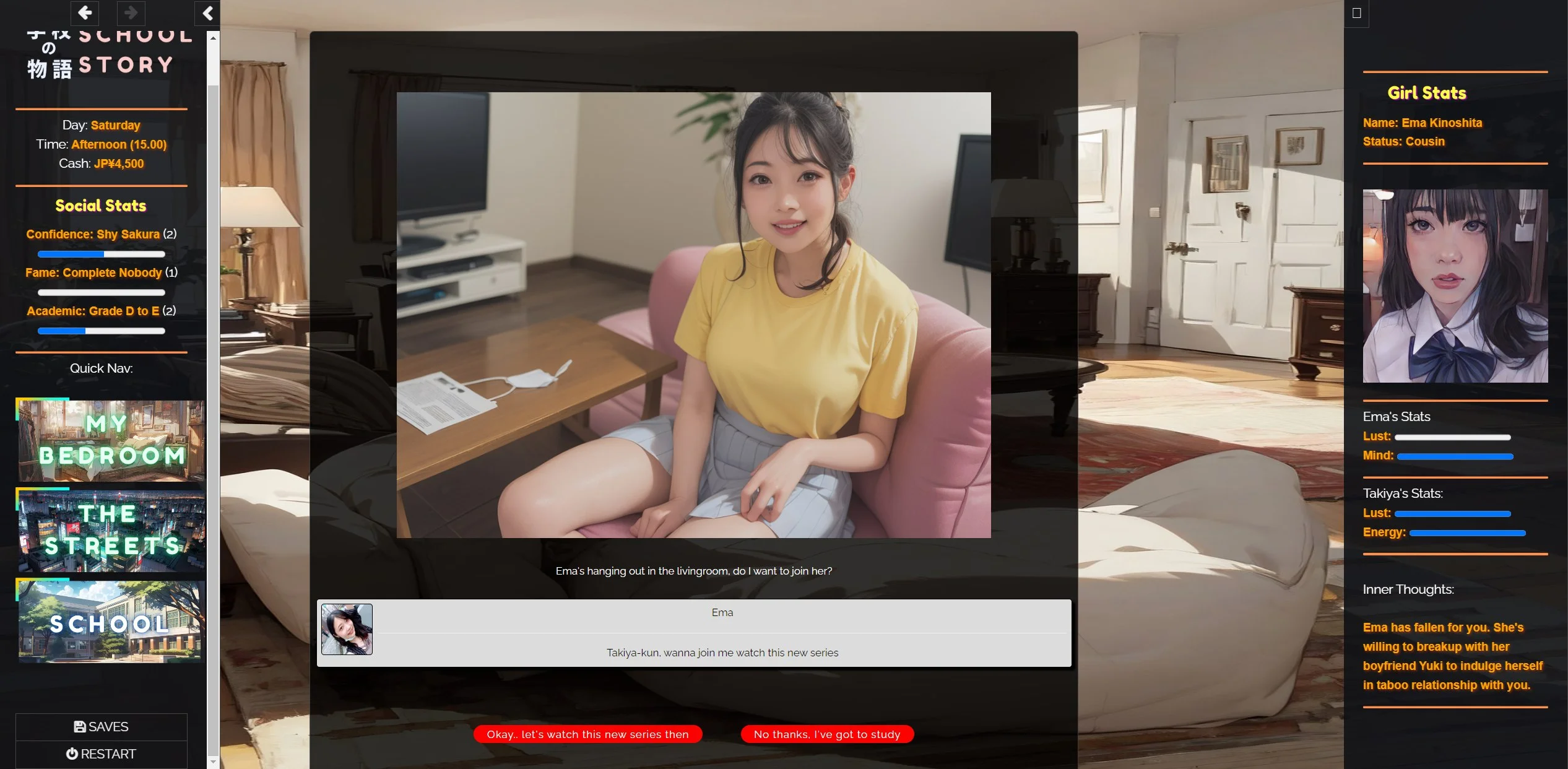 学校の物语 Gakko No Monogatari V0.30 浏览器汉化版 PC端 预览图