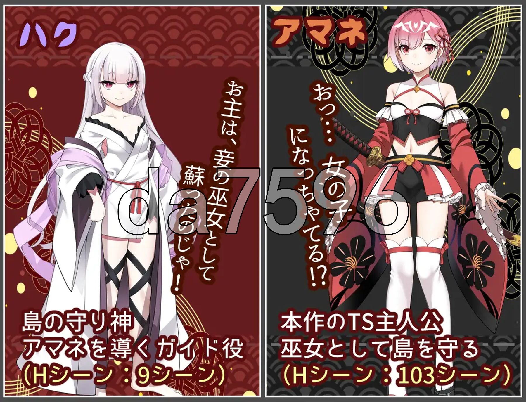 白龙巫女与神降祸津岛 白龍ノ巫女と神宿りの禍ツ島 双端 AI汉化更新版 预览图