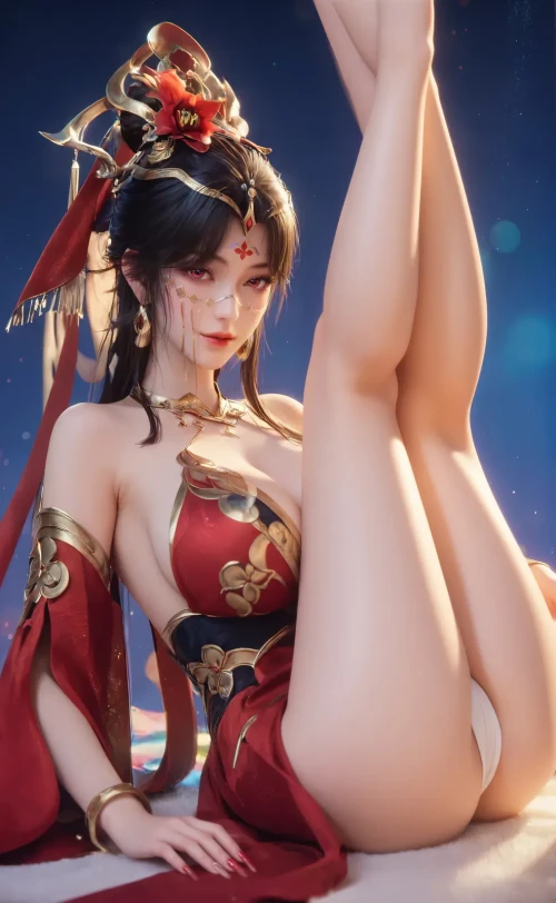 AI绘画貂蝉-王者荣耀 AI绘画漫画图集 预览图