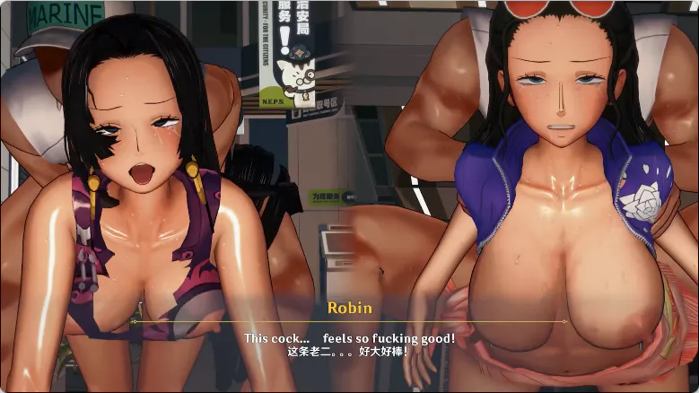 海贼王同人/3D/神级建模 Takoiyaki 海贼王：娜美x波雅x罗宾 – 臀浪摇曳 动漫视频 预览图