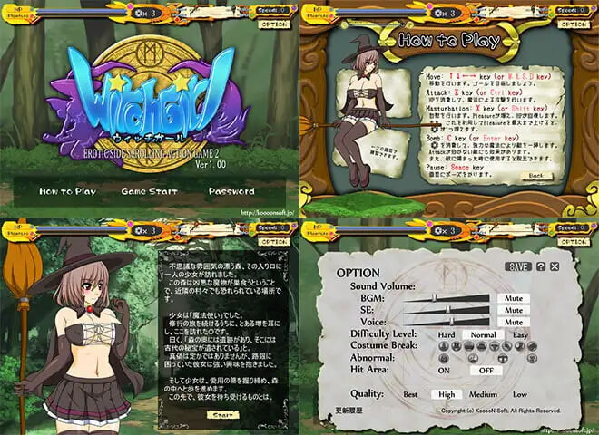 魔女少女 -情色横版动作游戏2 WITCH GIRL -EROTIC SIDE SCROLLING ACTION GAME v2.34 PC端 日文原版 预览图