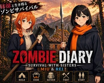 僵尸日记：与美羽&玲两姐妹的末日求生 Zombie Diary Survival with Sisters Miu & Rei v1.02 PC端 日文原版 预览图