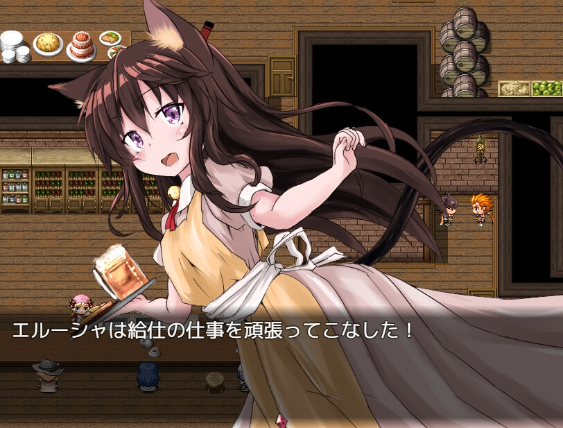 不谙世事的猫娘艾露莎 世間知らずの猫エルーシャ v1.0.2 双端 AI汉化版 预览图