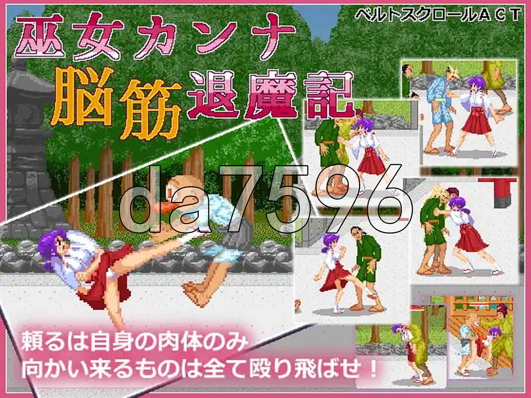 脑筋巫女退魔记 巫女カンナ脳筋退魔記 v2.04 PC端 AI汉化版 预览图