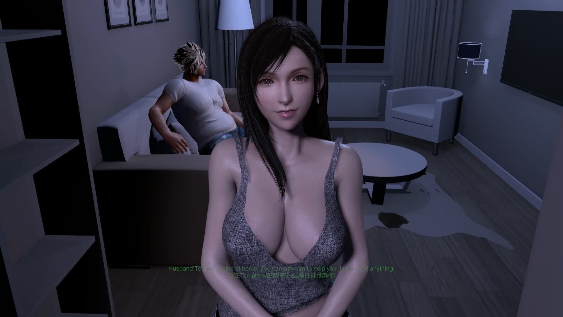 蒂法同人/3D/无敌建模/神作蒂法的NTR之夜动漫视频 预览图