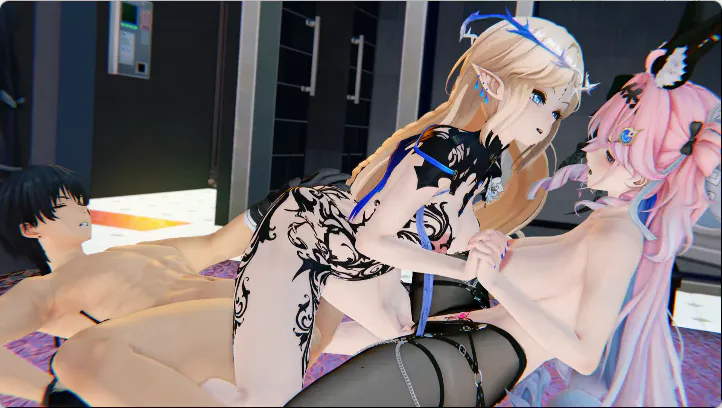 鸣潮同人/3D/无敌建模/神作/最新达妮娅和卡提西亚动漫视频 预览图
