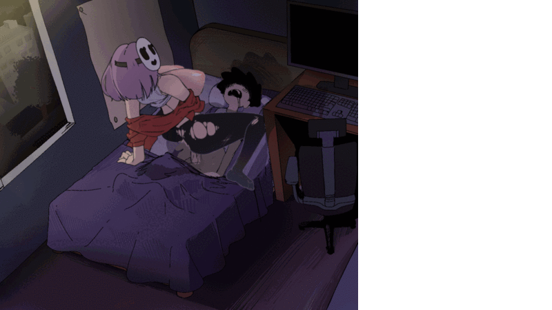 夜里躲避继母的冲突事件与女友手机聊天（AlArm ）V0.4 机翻汉化 PC端 AI汉化版 预览图