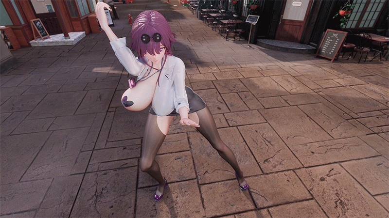 MMD/無修正 [Bitch/Knight] 卡芙卡 nice body X 幽兰黛尔-bass knight 动漫视频 预览图