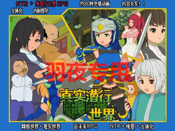 像素RPG/官方AI中文 真实潜行世界 / リアルダイブワールド~ V1.06+Append PC端 汉化版 预览图