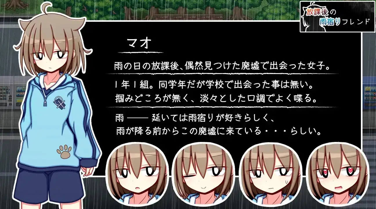 放学后的避雨朋友 放課後の雨宿りフレンド PC端 AI汉化版 预览图