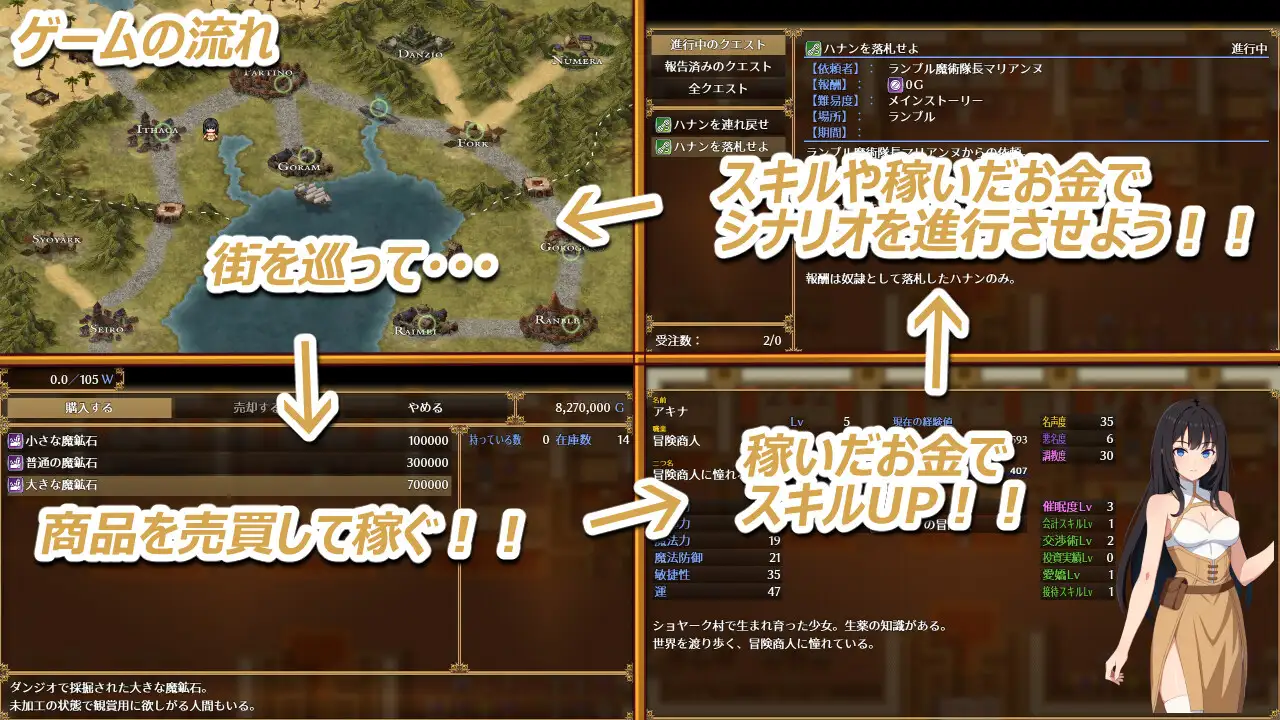 阿基娜商队 アキナ・キャラバン 双端 AI汉化版 预览图