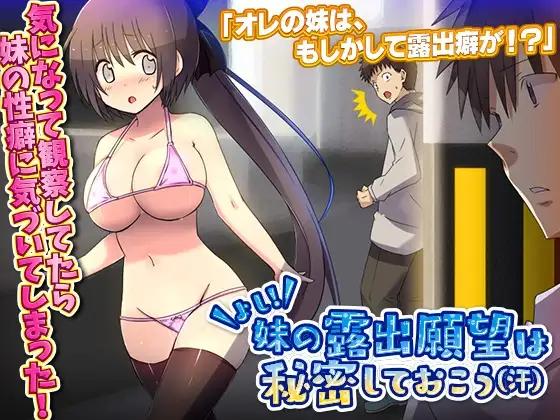 好!妹的暴露欲望，还是保持秘密吧 汗 よし!妹の露出願望は秘密しておこう 汗 PC端 AI汉化版 预览图