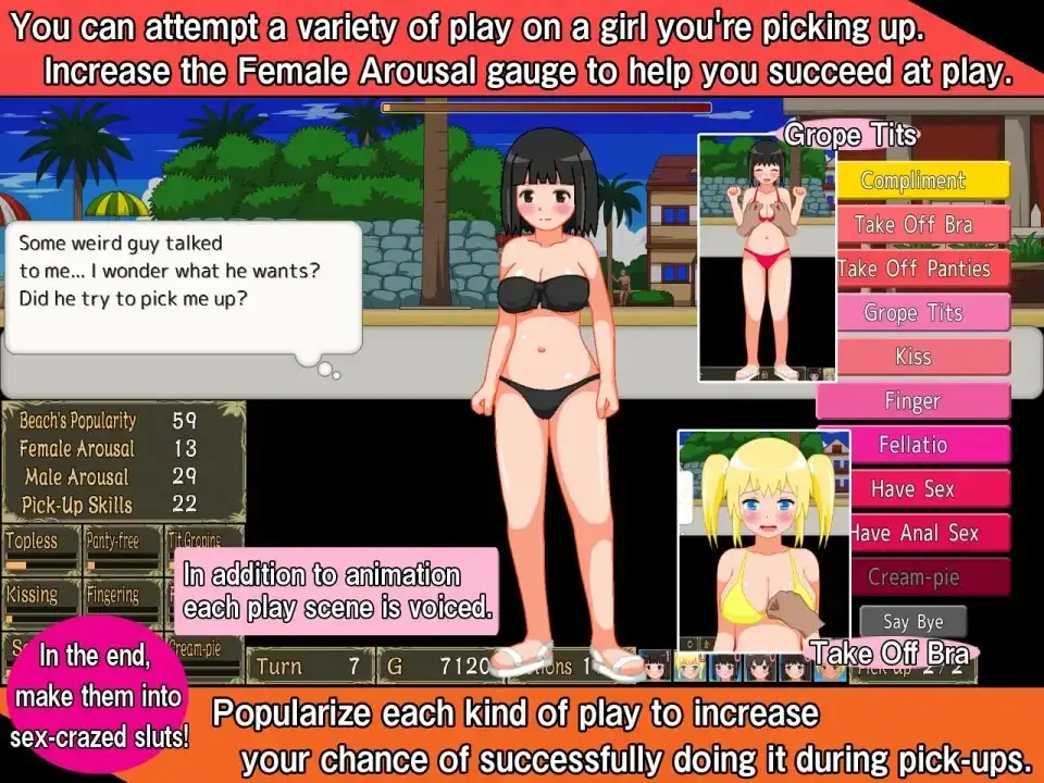 把搭讪海滩打造成疯狂啪啪的无衣造型海滩！v1.06 官方中文版 PC端 官中版 预览图