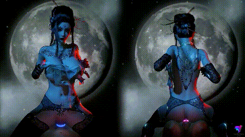 VAM 宇宙联邦养姬场大领主：四妹和萍萍的夜色美丽 情趣深色造型姐妹花上位待奉 动漫视频 预览图