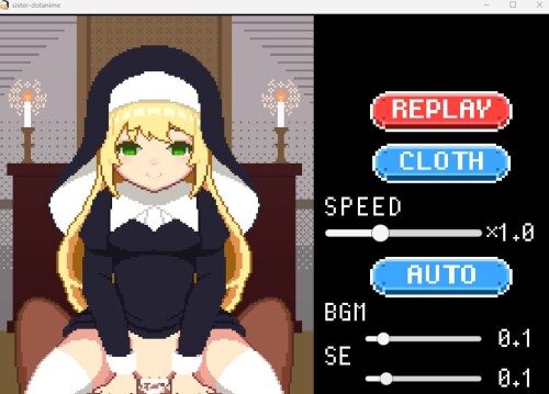 像素SLG/生肉/动态/修女][RJ01005570]ラブラブ意识操控～シスターとたっぷり子作りするドットエロアニメ～ PC端 日文原版 预览图