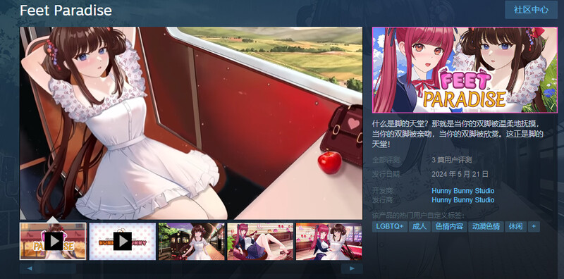 休闲SLG/动态/2C Feet Paradise V1.0 STEAM官中 PC端 官中版 预览图
