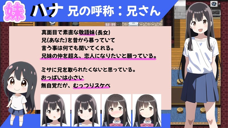 探索RPG/小马拉大车/AI生成/2C 吃醋的妹妹（やきもち妹とえっちな日常）V1.10 内置AI汉化 PC端 AI汉化版 预览图