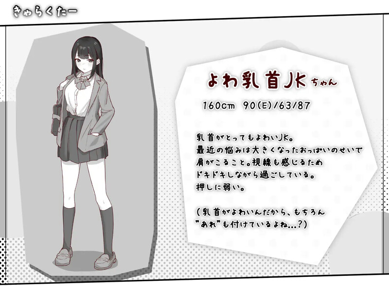 DL2月新作精品SLG/电车偷摸/生肉彻底痴汉弱敏感乳头的女高中生（よわ乳首JKを徹底恶作剧）V1.0端日文原版 PC端 预览图