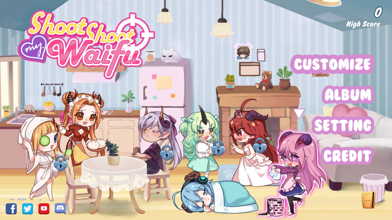 弹幕射击ACT/互动触摸/全动态 射击射击我的外夫（Shoot Shoot My Waifu）V7051425 STEA PC端 预览图
