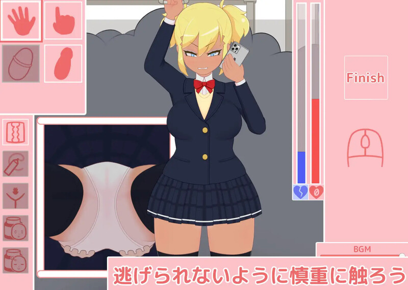 DL2月新作【互动SLG/电车偷摸/动态/生肉】JK痴汉电车（JK痴漢電車）V1.0 PC端 日文原版 预览图