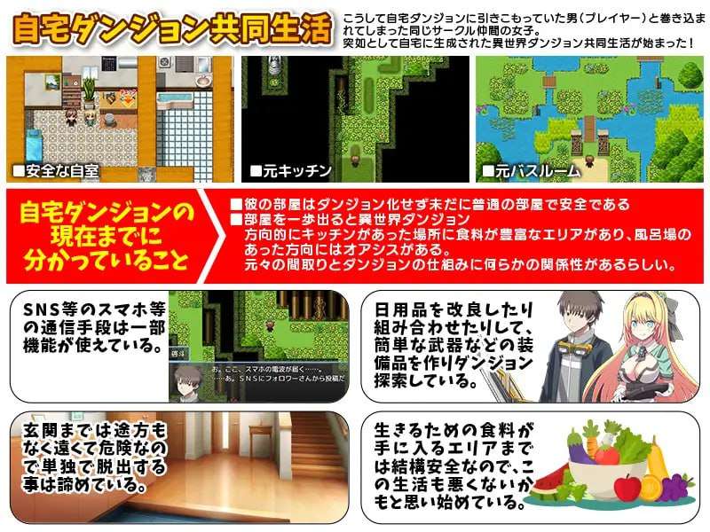 我家突然变成了地下城！当然我选择宅在房间里 PC端 汉化版 预览图