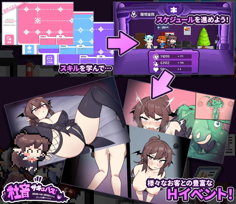 经营RPG/淫乱恶堕/2C 社畜奇幻角色～被视为消耗品的初心者异化角色咲姬的黑企业生存之旅～ PC端 预览图